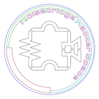 Stencil logo for Noisbridge by Coreyfro in 2011