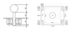 Dimensions of Mr. Joystick JL-W